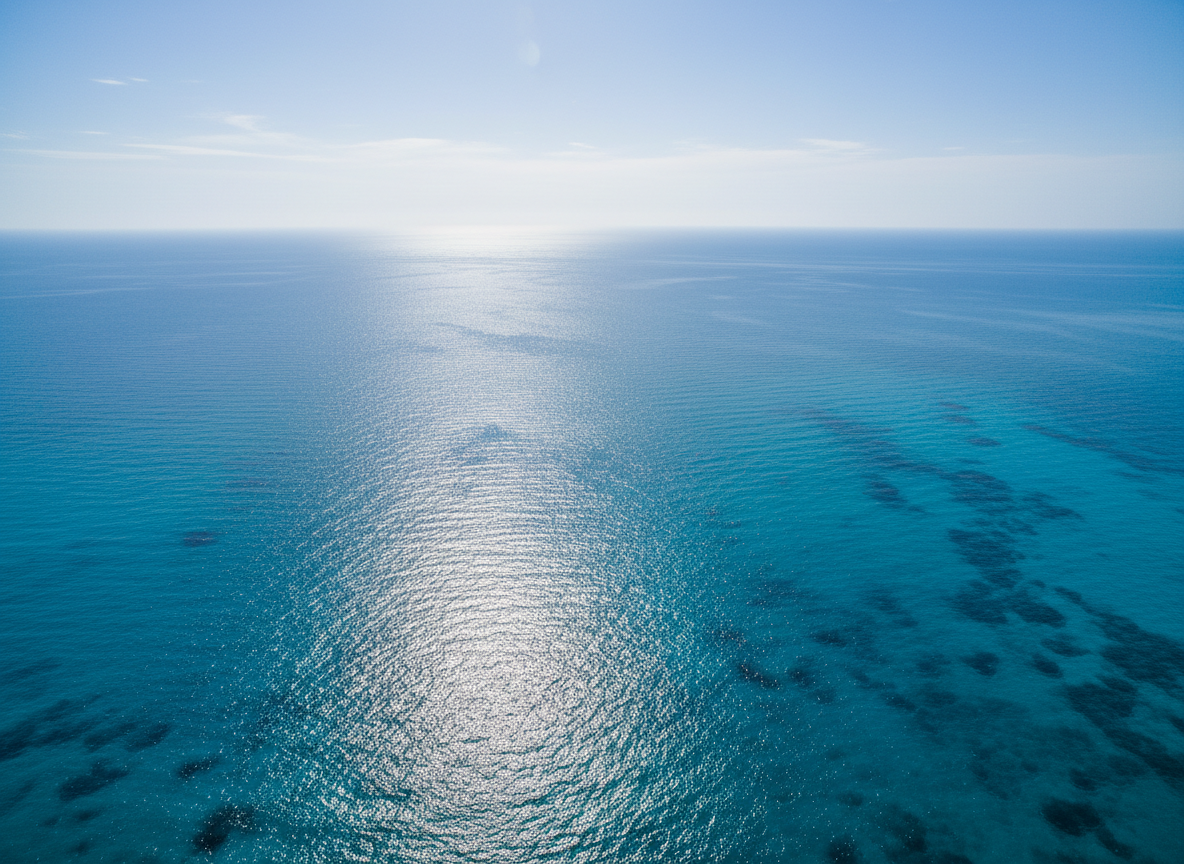 Fond mer bleue infinie